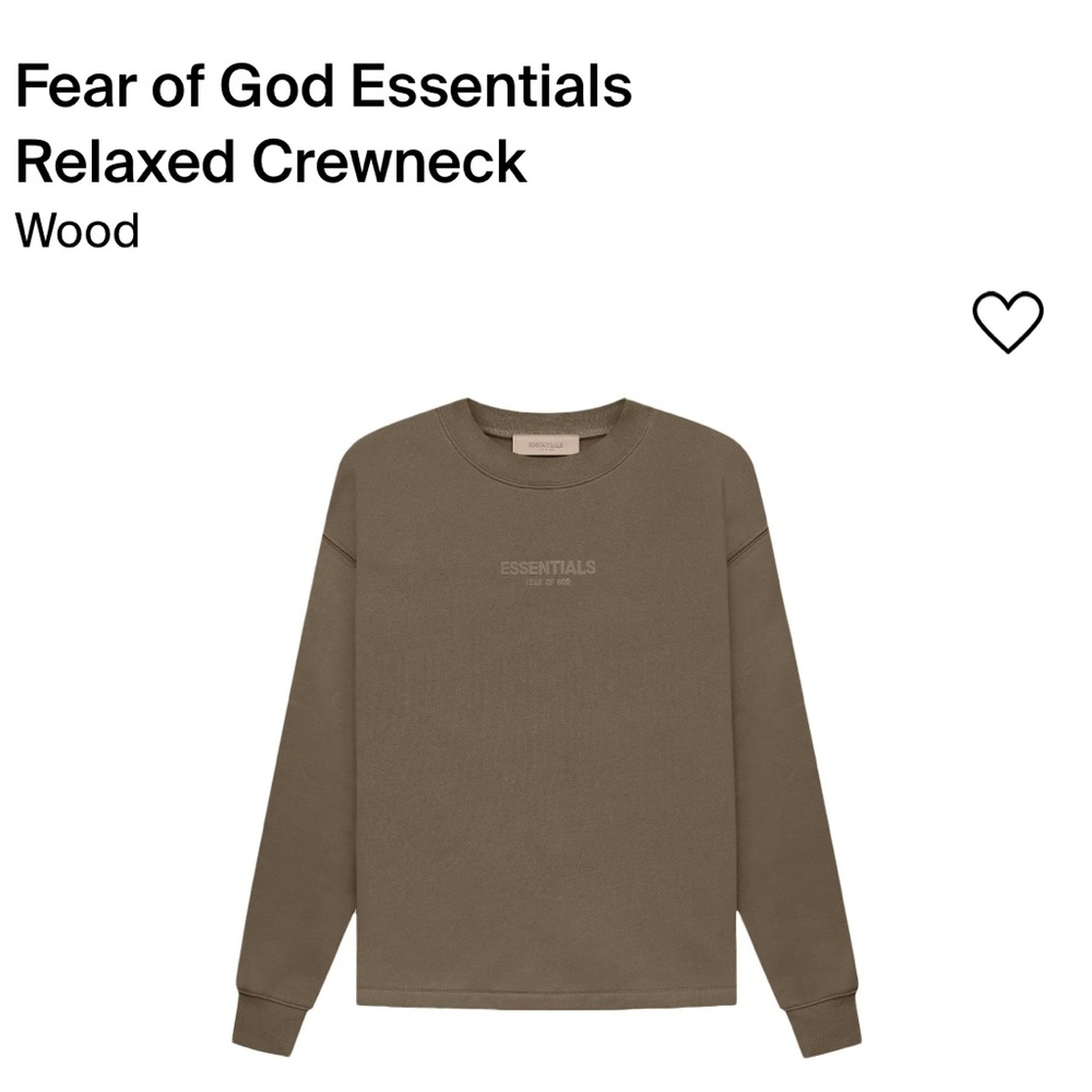 Brown Men’s Essentials Relaxed Crewneck